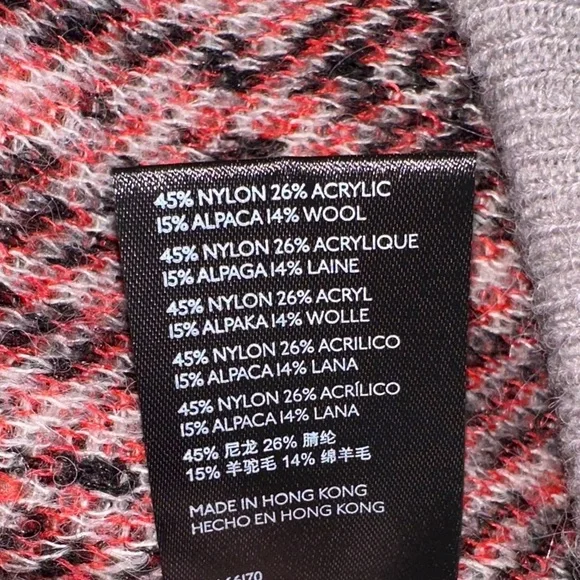 Anthropologie Animal Print Cardigan in Gray and Red - Picture 5 of 7